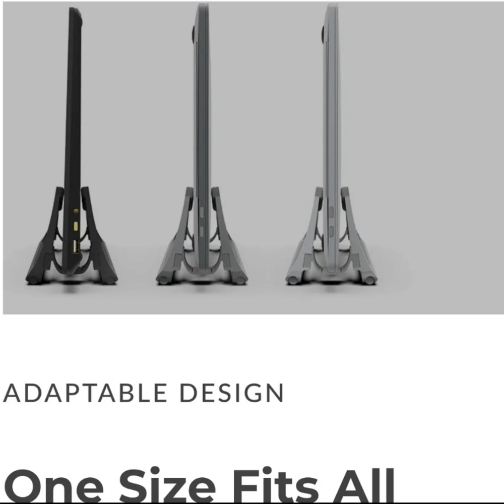 Humancentric Vertical Laptop Stand-Space Gray